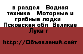  в раздел : Водная техника » Моторные и грибные лодки . Псковская обл.,Великие Луки г.